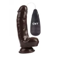 Коричневый вибратор-реалистик 6.9 Stud Realistic Dildo - 17,5 см коричневый 