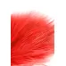 Красная пуховая щекоталка - 13 см красный 