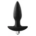Черная анальная вибропробка FantASStic Vibrating Plug - 14 см черный 