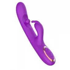 Фиолетовый вибратор-кролик с вращающимся шариком фиолетовый 