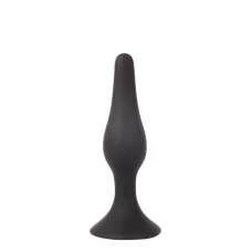 Чёрная анальная пробка Sex Expert - 9,5 см черный 