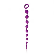 Фиолетовая фигурная анальная цепочка Cosmo - 32 см фиолетовый 