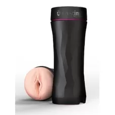 Мастурбатор-вагина в тубе OPUS E Vaginal Version с возможностью подключения электростимуляции телесный с черным 