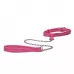 Розовый ошейник с поводком Tickle Me Pink Collar With Leash розовый 