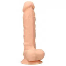 Телесный фаллоимитатор Silicone Dildo With Balls - 22,8 см телесный 