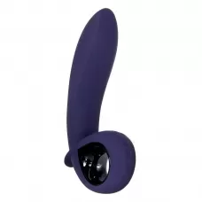 Фиолетовый вибростимулятор зоны G с функцией расширения Inflatable G - 16,5 см фиолетовый 