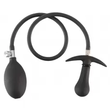 Черная анальная втулка-расширитель Inflatable Plug черный 
