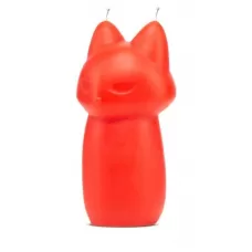 Красная БДСМ-свеча в форме злой кошки Fox Drip Candle красный 
