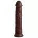 Коричневый фаллоимитатор-реалистик 11  Silicone Dual Density Cock - 29,5 см коричневый 