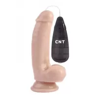 Телесный вибратор-реалистик 6.9 Stud Realistic Dildo - 17,5 см телесный 