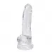 Прозрачный фаллоимитатор на присоске Torrent Jelly Dildo - 20,6 см прозрачный 