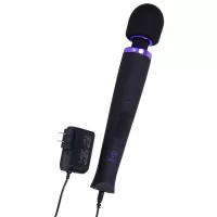 Черный жезловый вибромассажёр Merci Power Wand черный 