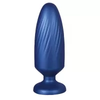 Синяя анальная пробка G Stuck Silicone Anal Plug - 13,5 см синий 