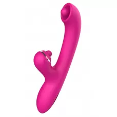 Розовый вибратор-кролик с усиленной стимуляцией точки G розовый 