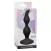 Чёрная анальная пробка Curved Anal Plug Black - 12,5 см черный 