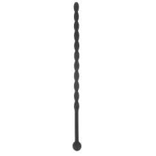Длинный силиконовый уретральный стимулятор - 15,5 см черный 
