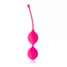 Розовые вагинальные шарики Cosmo с хвостиком розовый 