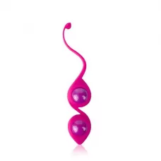 Вагинальные шарики с хвостиком Cosmo ярко-розовый 