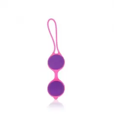 Фиолетово-розовые вагинальные шарики Cosmo фиолетовый с розовым 