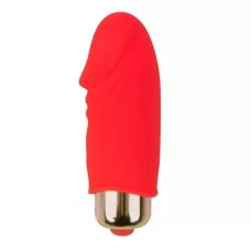 Красный вибромассажер Sweet Toys - 5,5 см красный 