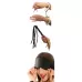 Набор для эротических игр Lover s Fantasy Kit - наручники, плетка и маска черный с серебристым 
