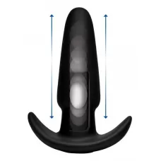 Черная анальная вибропробка Kinetic Thumping 7X Medium Anal Plug - 13,3 см черный 