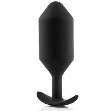 Черная анальная пробка для ношения B-vibe Snug Plug 6 - 17 см черный 