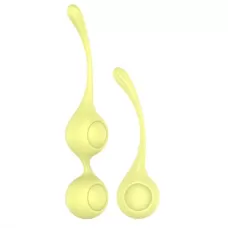 Набор желтых вагинальных шариков Lemon Squeeze желтый 