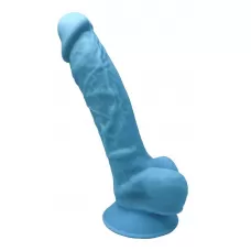 Голубой фаллоимитатор Model 1 - 17,6 см голубой 
