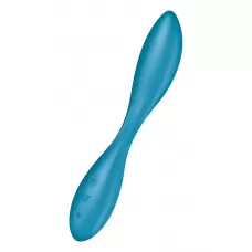 Синий гибкий вибратор Satisfyer G-Spot Flex 1 - 19,5 см синий 