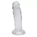 Прозрачный фаллоимитатор на присоске Majestic Jelly Dildo - 14,7 см прозрачный 