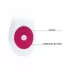 Розовый вибратор Gene с клиторальным стимулятором - 20,4 см розовый 