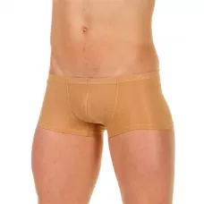 Бежевые трусы-хипсы с текстурой в виде роз на ткани Beige Rose Boxer бежевый L