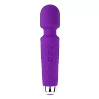 Фиолетовый силиконовый wand-вибратор - 20 см фиолетовый 