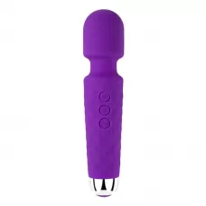 Фиолетовый силиконовый wand-вибратор - 20 см фиолетовый 