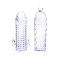 Набор из 2 прозрачных насадок на член Seductive Tickler Sleeves Set прозрачный 