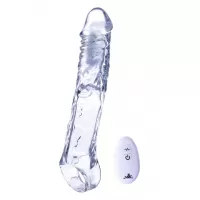 Прозрачная насадка-удлинитель Length Enhancer With Bullet с подхватом - 22,3 см прозрачный 