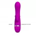 Вибратор Pretty Love Bert с клиторальным отростком - 18,8 см фиолетовый 