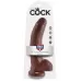 Коричневый фаллоимитатор 9  Cock with Balls - 22,9 см коричневый 