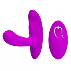 Лиловый вибромассажёр с движущимися шариками Magic Finger лиловый 