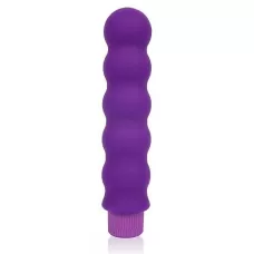 Фиолетовый силиконовый вибратор-елочка Cosmo - 15 см фиолетовый 