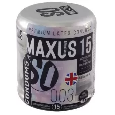 Экстремально тонкие презервативы MAXUS Extreme Thin - 15 шт  