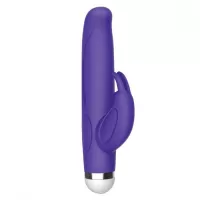 Фиолетовый вибратор-кролик The Mini Rabbit - 13,9 см фиолетовый 