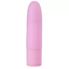 Розовый силиконовый мини-вибратор - 10 см розовый 