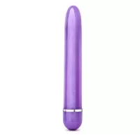 Фиолетовый тонкий классический вибратор Slimline Vibe - 17,8 см фиолетовый 