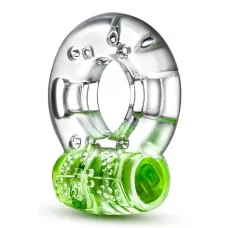 Зеленое эрекционное виброкольцо Arouser Vibrating C-Ring зеленый 