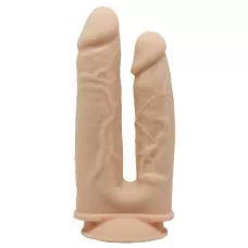 Телесный анально-вагинальный фаллоимитатор Model 1 телесный 