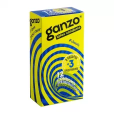 Классические презервативы с обильной смазкой Ganzo Classic - 15 шт  