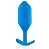 Синяя пробка для ношения B-vibe Snug Plug 5 - 14 см синий 
