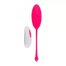 Ярко-розовое вагинальное виброяйцо с пультом ДУ ярко-розовый 